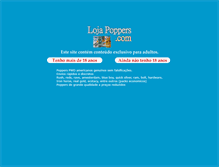 Tablet Screenshot of lojapoppers.com